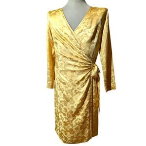 VTG 1980s Silk Wrap Dress